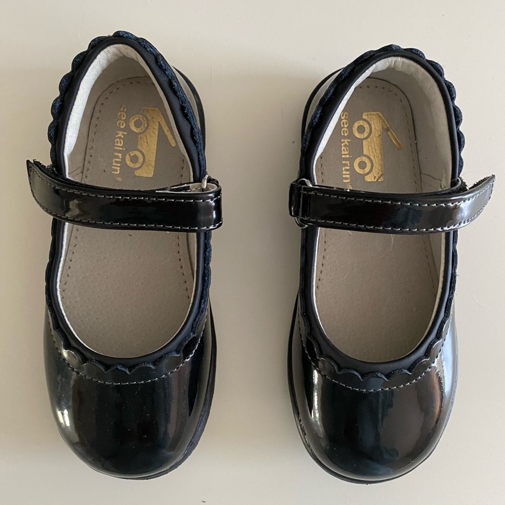 See Kai Run Black Mary Janes Size 10.5 & 6 NWOB